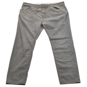 Prana Men's Ulterior Slim Pant Gray Organic Cotton Blend Casual Pants Size 40x30